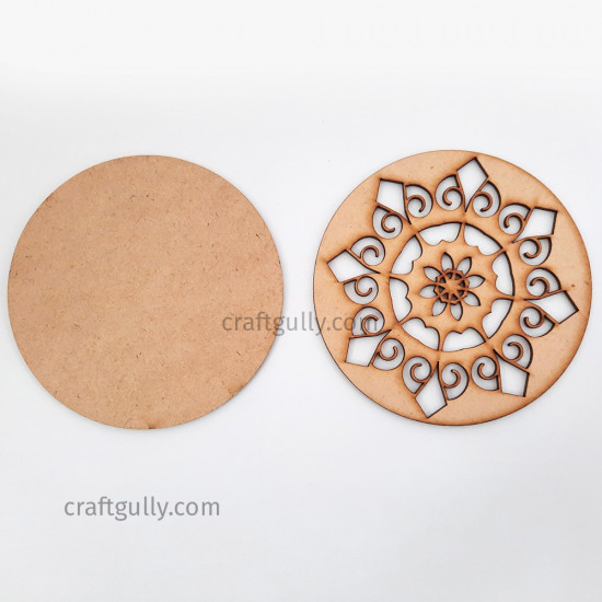 Designer Coaster Set #3 - Mandala - Set Of 2