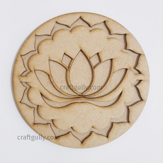 Designer Coaster Set #4 - Lotus - 1 Set