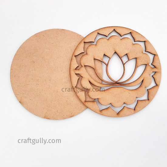 Designer Coaster Set #4 - Lotus - 1 Set