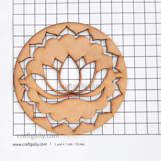 Designer Coaster Set #4 - Lotus - 1 Set