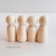 Wooden Blanks #2 - Human Silhouette - Pack of 4