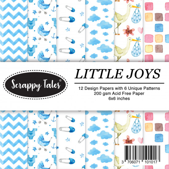 Pattern Papers 8x8 - Little Joys - Pack of 12