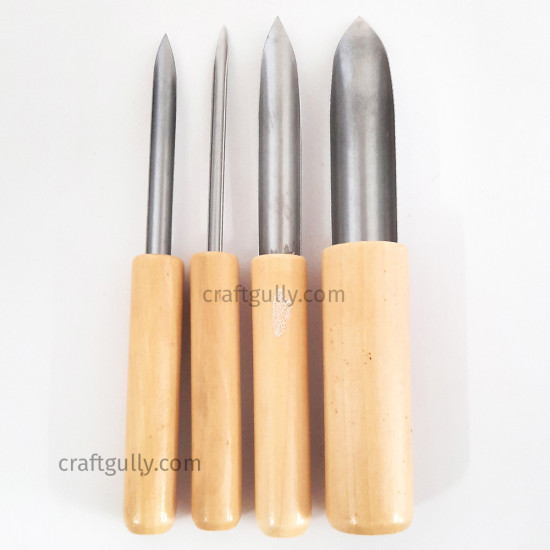 Lino Cutters - Set of 4 Tools