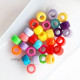 Acrylic Beads 8mm Round Drum  - Assorted - 30 Beads