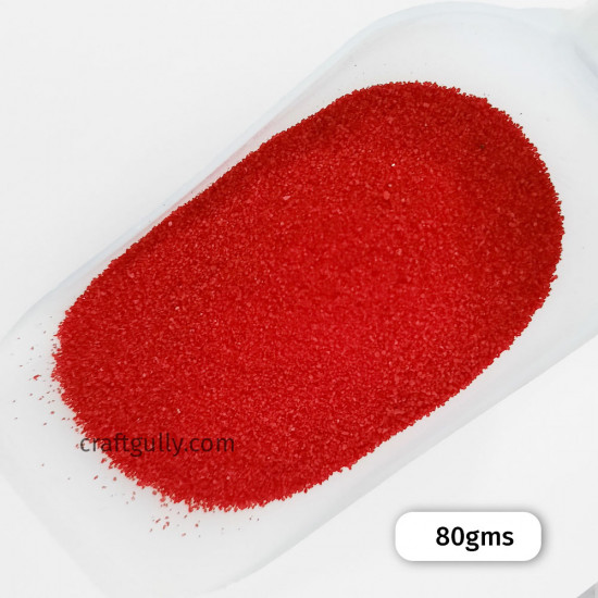 Coloured Sand - Red - 80gms