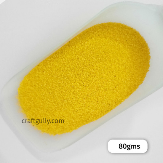 Coloured Sand - Yellow - 80gms