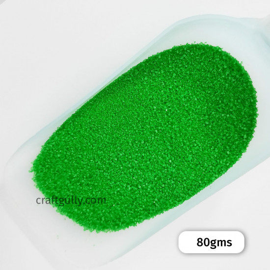 Coloured Sand - Light Green - 80gms