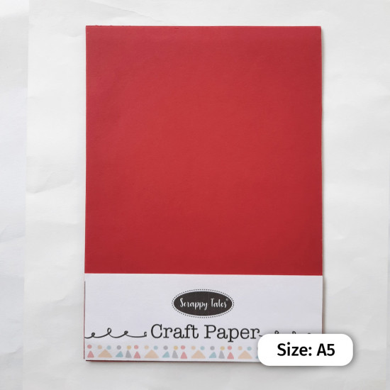 Papers A5 - 120gsm Dark Red - 10 Sheets