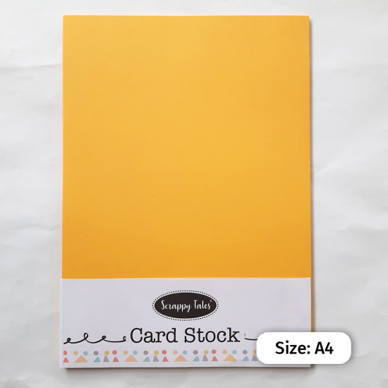 CardStock A4 - Golden Yellow 250gsm - 10 Sheets