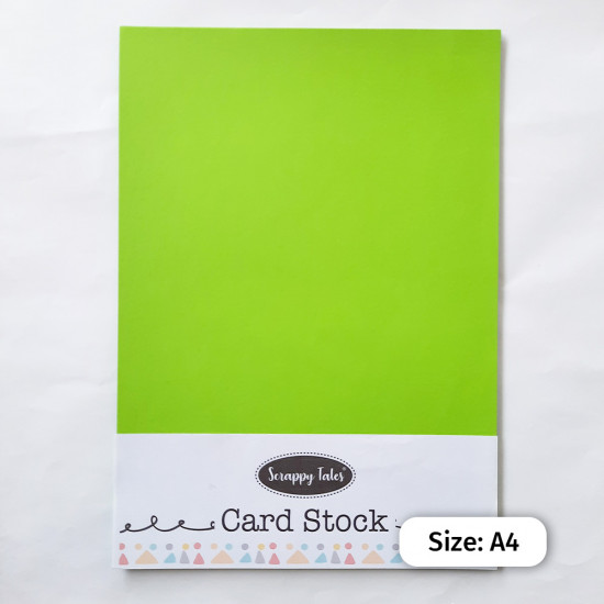 CardStock A4 - Lime Green 250gsm - 10 Sheets