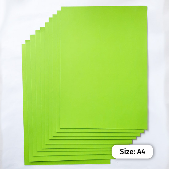 CardStock A4 - Lime Green 250gsm - 10 Sheets