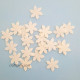 Felt Shapes Flower #3 - Ivory - Pack Of 30