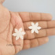 Felt Shapes Flower #3 - Ivory - Pack Of 30