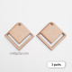 Earring Base #34 MDF - 39mm Square - Pack Of 6