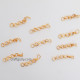 Extender Chain & Hook #2 - 30mm Golden Finish - 10 Pcs