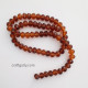 Glass Beads 8mm Rondelle Faceted - Trans. Brown - 1 String