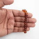 Glass Beads 8mm Rondelle Faceted - Trans. Brown - 1 String / 65 Beads