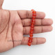 Glass Beads 8mm Rondelle Faceted - Trans. Fiery Orange - 1 String