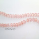Glass Beads 8mm Rondelle Faceted - Trans. Baby Pink - 1 String