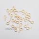 Screw Eye Pins 13mm - Golden Finish - 25 Pins