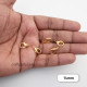 Lobster Claw Clasps 14mm - Golden Finish - 20 Clasps