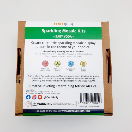 Sparkling Mosaic Kits - Baby Yoda