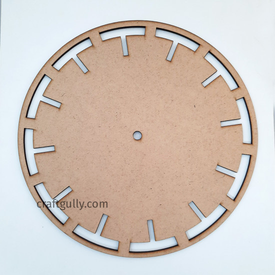 MDF Clock Base #2 - Round 10 inches - 1 Piece