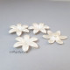 Acrylic Beads 34mm Flower #15 - Ivory - 20 Beads