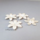 Acrylic Beads 34mm Flower #15 - Ivory - 20 Beads