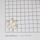 Acrylic Beads 34mm Flower #15 - Ivory - 20 Beads