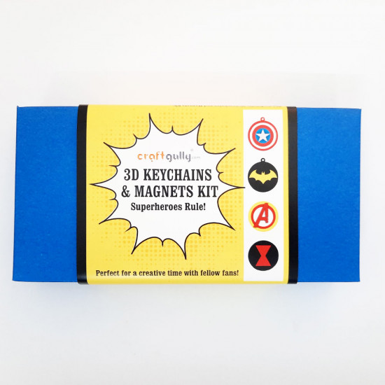 3D Keychains & Magnets Kit - Superheroes Rule