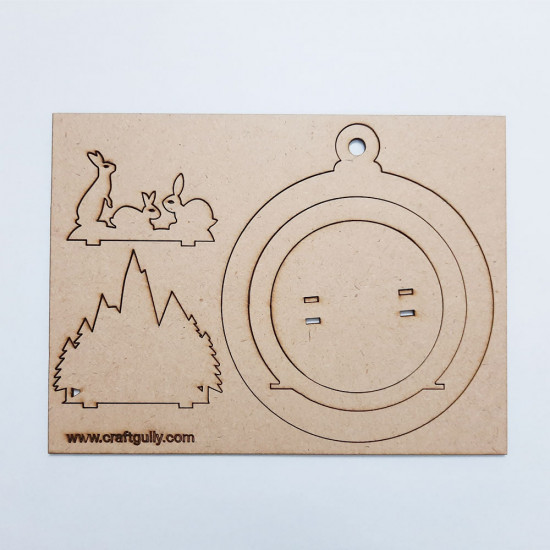 Christmas Ornament Kit #2 - Rabbit