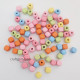 Wooden Beads 8mm Cube - Pastel Assorted - 20 gms / 85 Beads