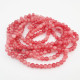 Glass Beads 8mm Round Crackle - Dual Red - 1 String