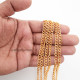 Chains Oval Flat 6x5mm - Golden Finish - 36 Inches