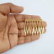 Hair Combs 43mm Metal - Golden Finish - 4 Combs