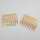Hair Combs 43mm Metal - Golden Finish - 4 Combs
