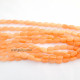 Glass Beads 11mm Oval Flat - Peach - 1 String / 35 Beads