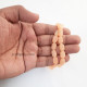 Glass Beads 11mm Oval Flat - Peach - 1 String / 35 Beads