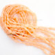 Glass Beads 11mm Oval Flat - Peach - 1 String