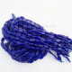 Glass Beads 11mm Oval Flat - Royal Blue - 1 String