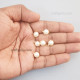 Loreals 7mm Acrylic Round - Pearl Finish Ivory - 50 Loreals