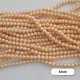 Glass Beads 6mm Pearl Finish - Light Gold #2 - 1 String