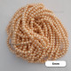 Glass Beads 6mm Pearl Finish - Light Gold #2 - 1 String