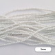 Glass Beads 3mm Pearl Finish - White - 1 String