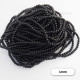 Glass Beads 4mm Round - Black - 1 String / 190 Beads