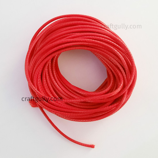 Waxed Cords 2.5mm - Red - 10 Meters