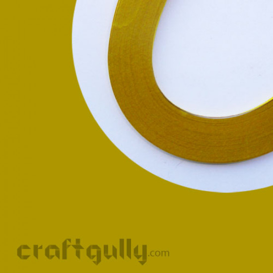 Quilling Strips 10mm Mustard - 11Inch - 100 Strips