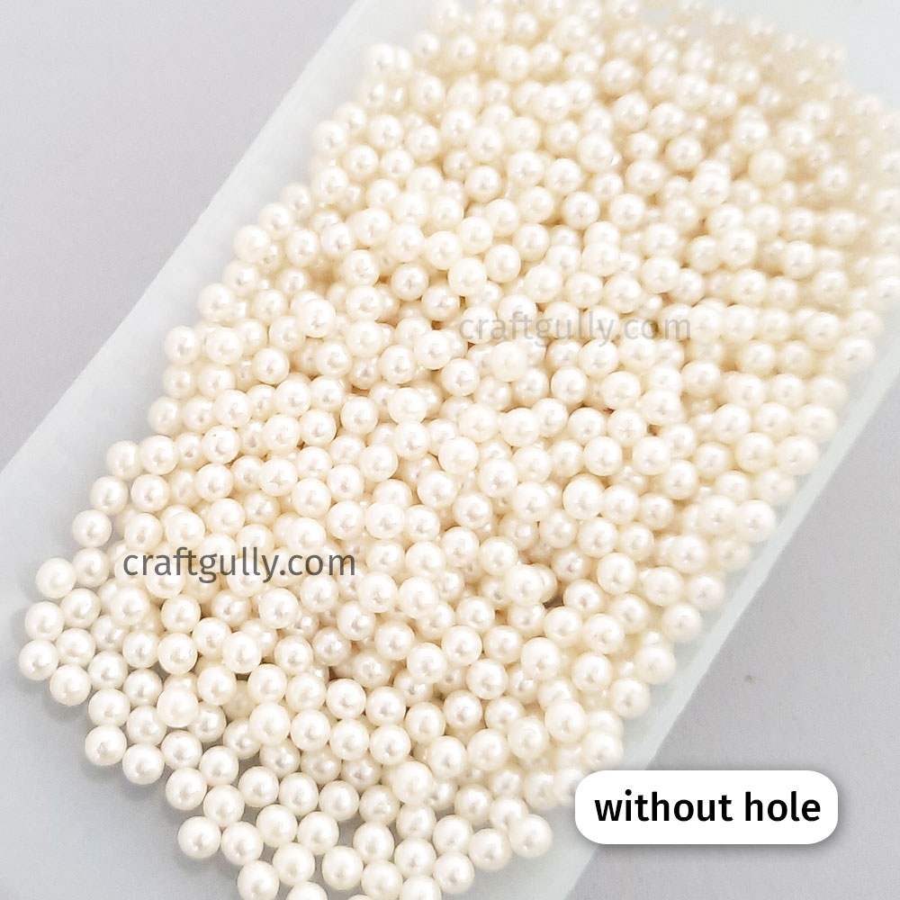 Flat beads without shop holes