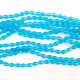 Glass Beads 8mm Drop Faceted - Sky Blue - 1 String
